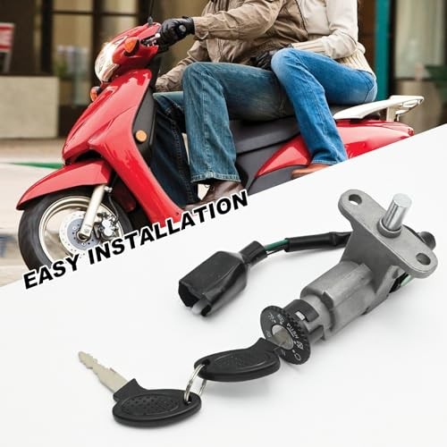 Ignition Switch Lock Cylinder with Key Kit, Ignition Starter Switch
