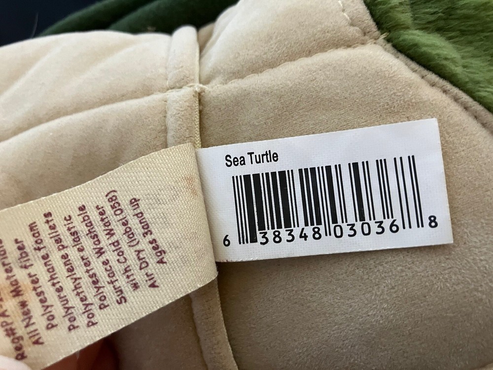Folkmanis SEA TURTLE 3036 tush tags only EUC PLEASE READ