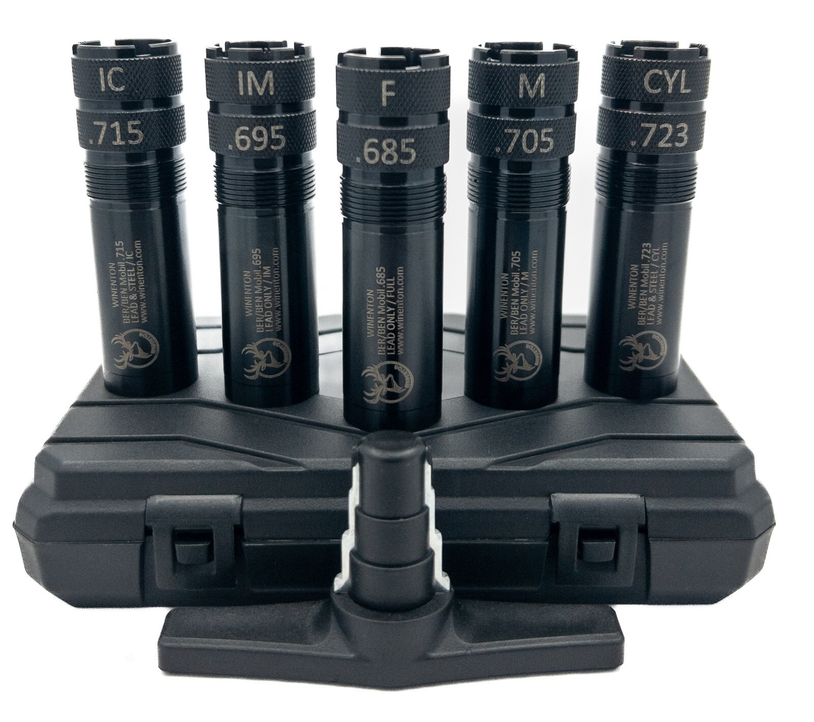 Beretta/Benelli Mobil Thread 12ga Extended Choke Tubes Set 5 pcs Black Winenton™