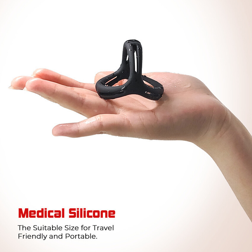 Reusable-Ball-Scrotum-Stretcher-Sleeve-Ring-Penis-Enhancer Delay Ejaculation MEN