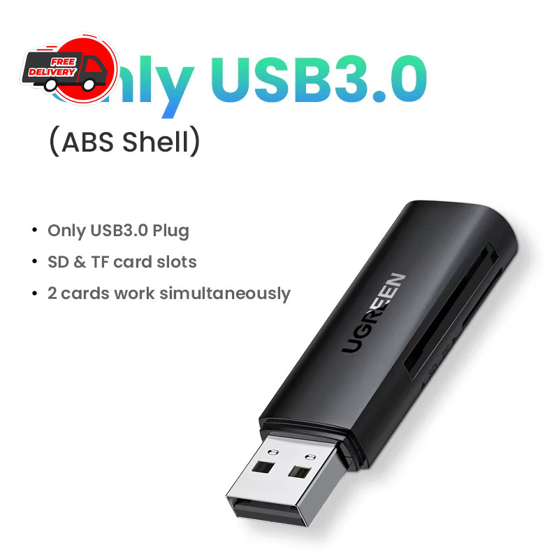 UGREEN USB 3.0 Type C to SD Micro SD TF Card Reader Memory Card Adapter for PC