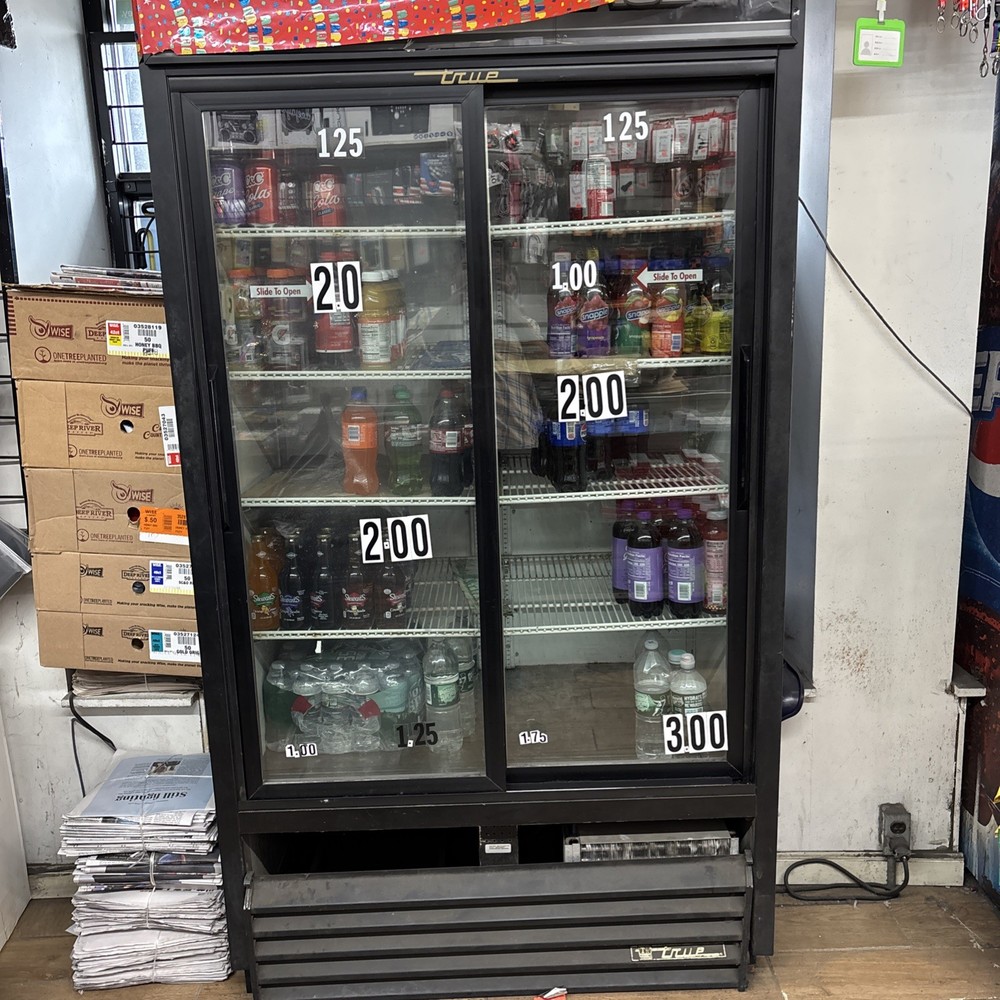 True 2 Door Cooler Refrigerator
