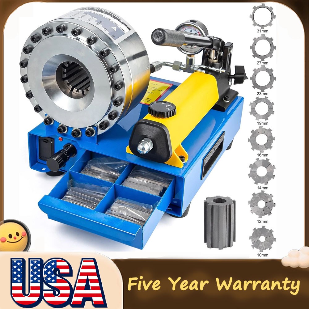 Hydraulic Hose Crimper Pipe Clamping Machine With 8 Sets Dies 10mm-30mm 5600KN