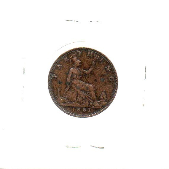 1881 Farthing Great Britain