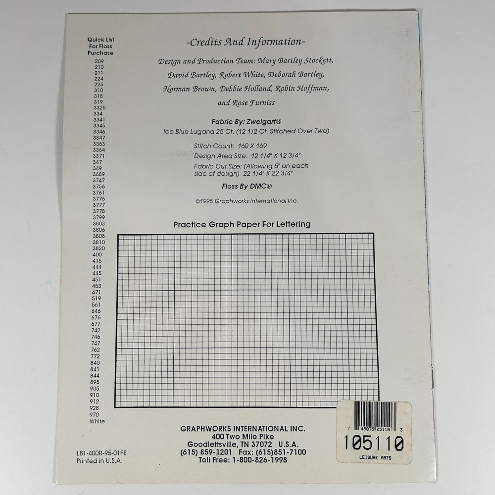 Happy Trails Counted Cross Stitch Pattern L81 by Graphworks