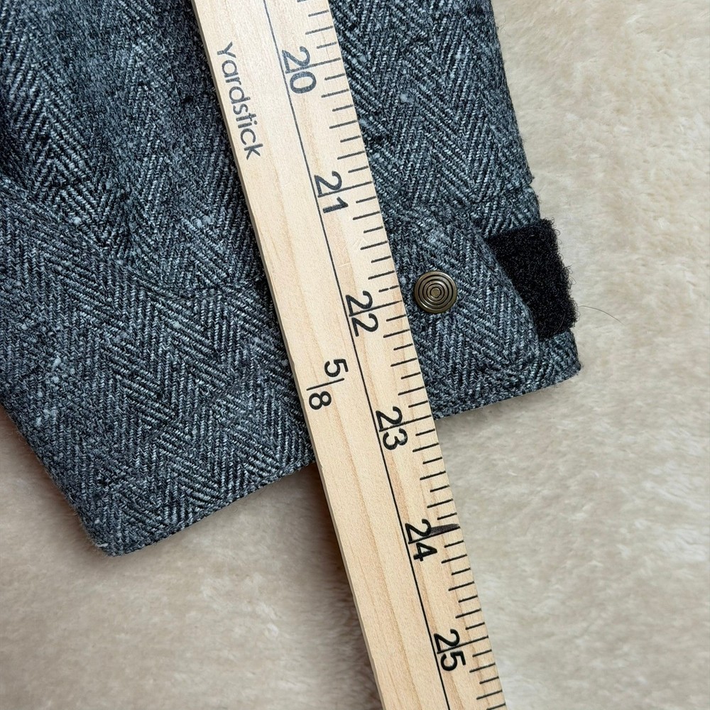 Obermeyer Ripper Ski Jacket Grey Herringbone Corduroy Patchwork 16J Gorpcore