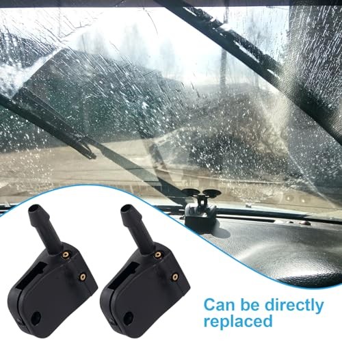 2pcs 3-way Adjustable Aimable Car Front Windshield Washer Wiper Sprayer Arm
