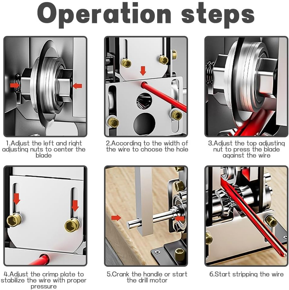 Automatic Copper Wire Stripper Machine Pelador de Cable Electrico Drill Power...