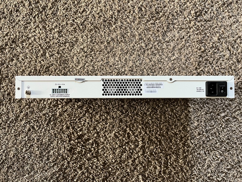 Fortinet FortiGate 100E Firewall (No Licensing) Includes Power Cable