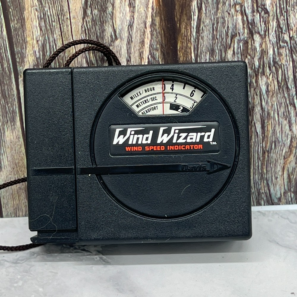Davis Instruments Wind Wizard Wind Speed Indicator Wind Meter & Case Works✔ USA