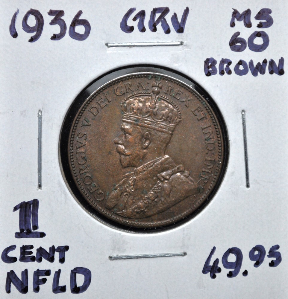 1936 Newfoundland One Cent