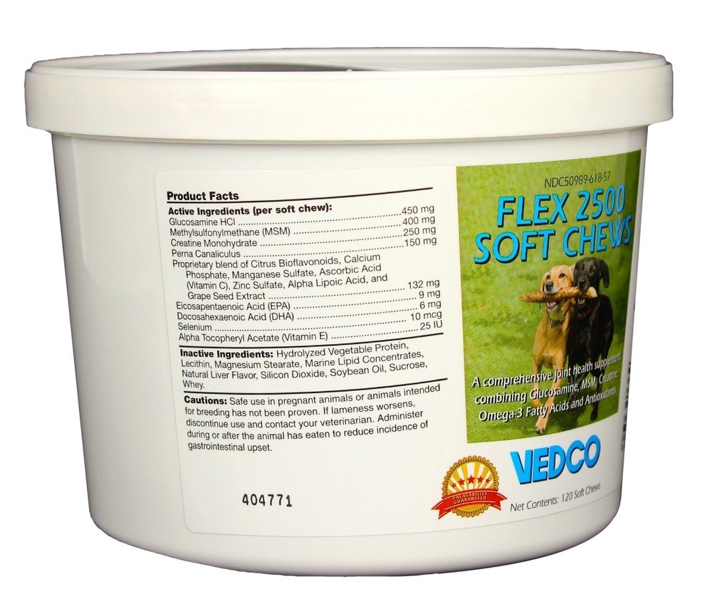 Flex 2500 Joint Support for Dogs - 120 Soft Chews