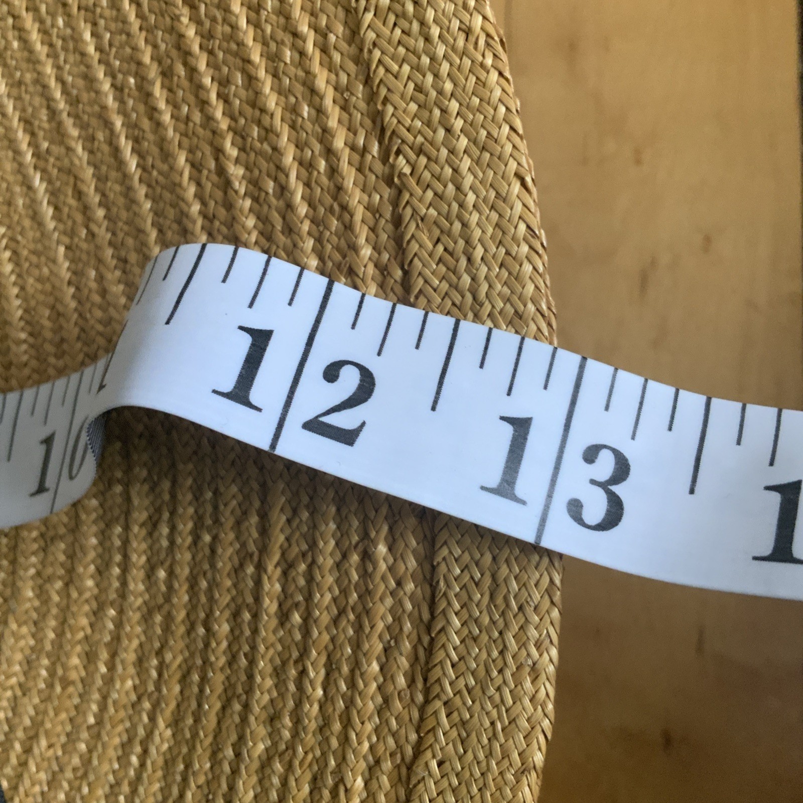 STRAW BOATER SKIMMER HAT BROWN RIBBON VINTAGE WOMENS LARGE BRIM