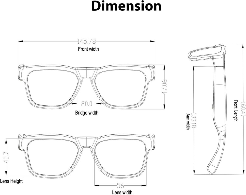 Safety Smart Glasses with UV Protection