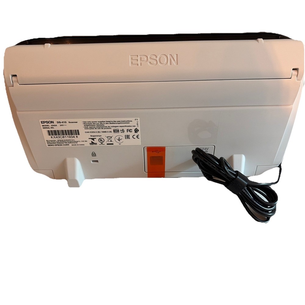 Gray Epson WorkForce DS-410 Sheetfed Document Scanner No manual