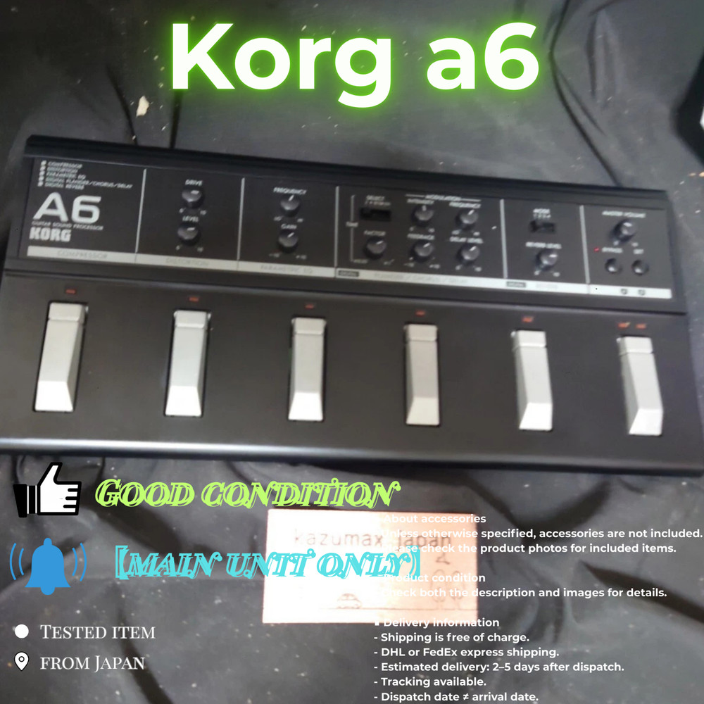 Korg A6 Guitar Multi Effects Processor Foot Controller Tested