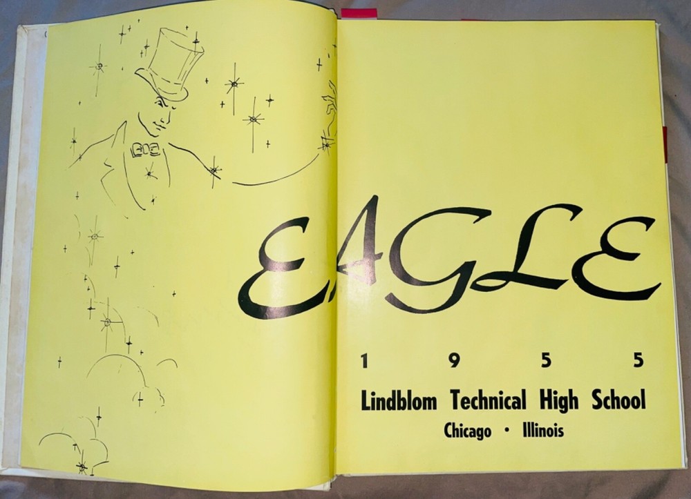 ORIGINAL 1955 Lindblom High School Yearbook: Eagle