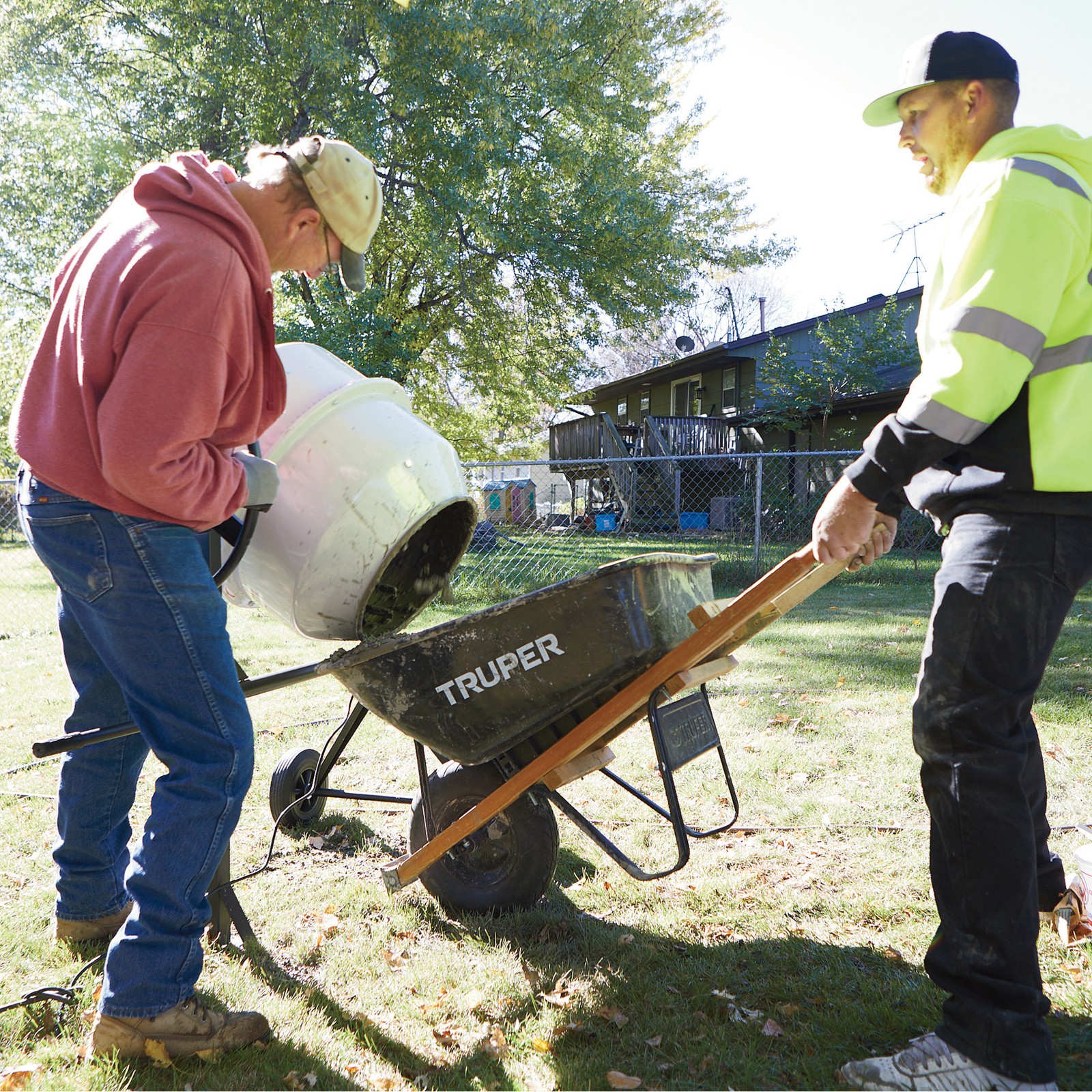 Klutch Electric Cement Mixer, 6 Cu. Ft. Drum, 3/4 HP, 120V Electric Motor