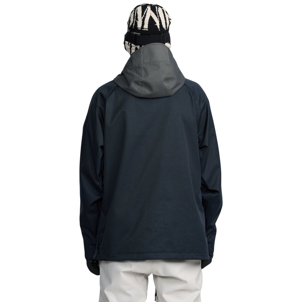 Volcom Hossegor 20K Pullover Men's Winter Jacket, Black, Medium