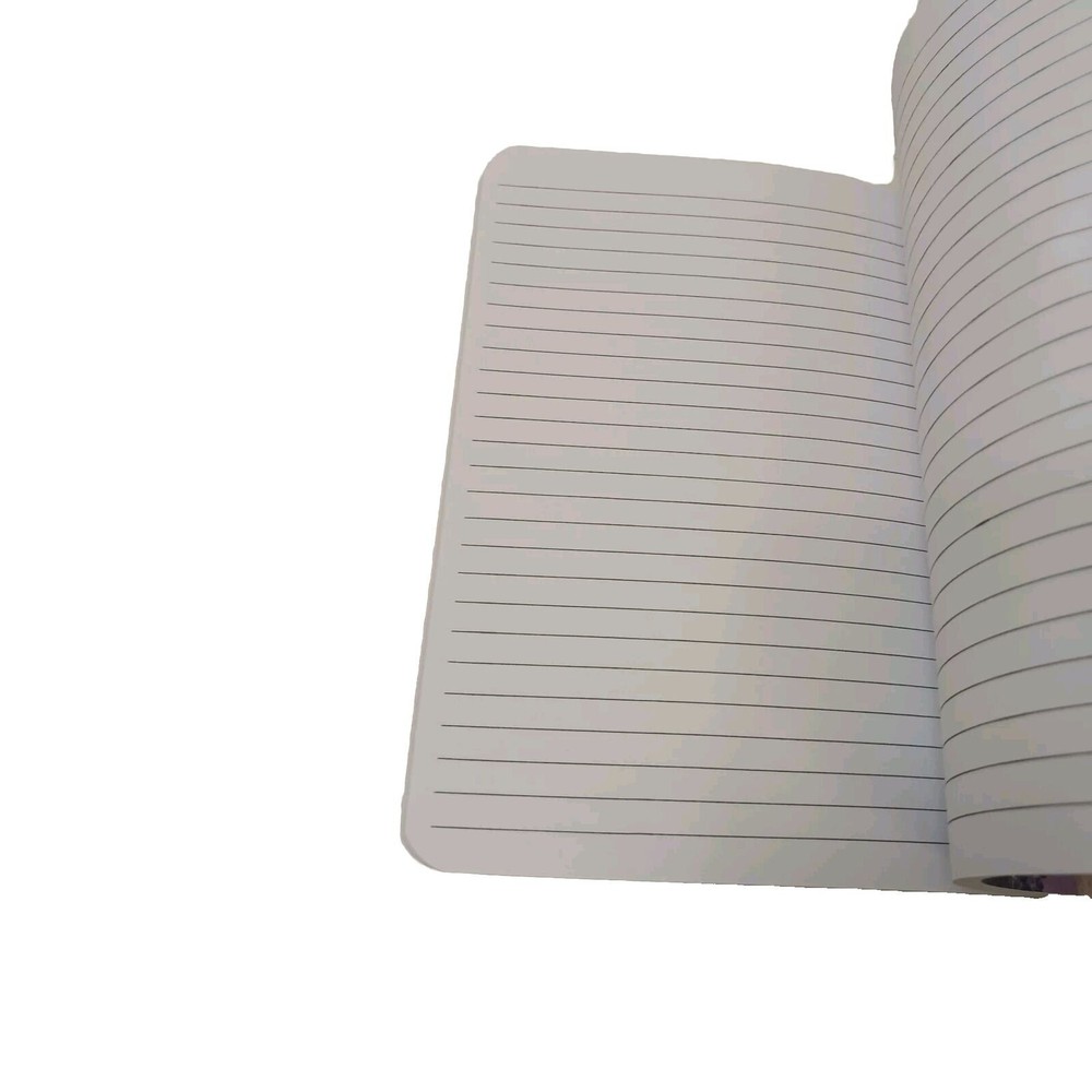 Notebook Journal ARTSY Geometric SILVER LEAF Lined Pages Composition Stationary