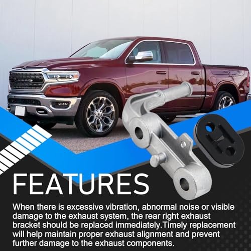 Exhaust Bracket Muffler Support Assembly Kit - Rear Left & Right Right side