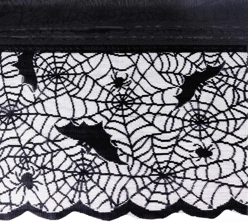 Rectangular Halloween Tablecloth, Halloween Bat Spider Web Tablecloth Decor