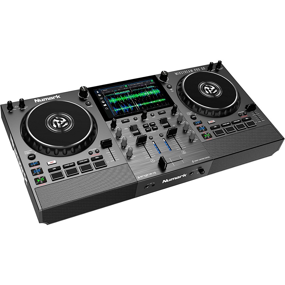 Numark Mixstream Pro Go Battery-Powered Standalone Streaming 2-Ch DJ Controller