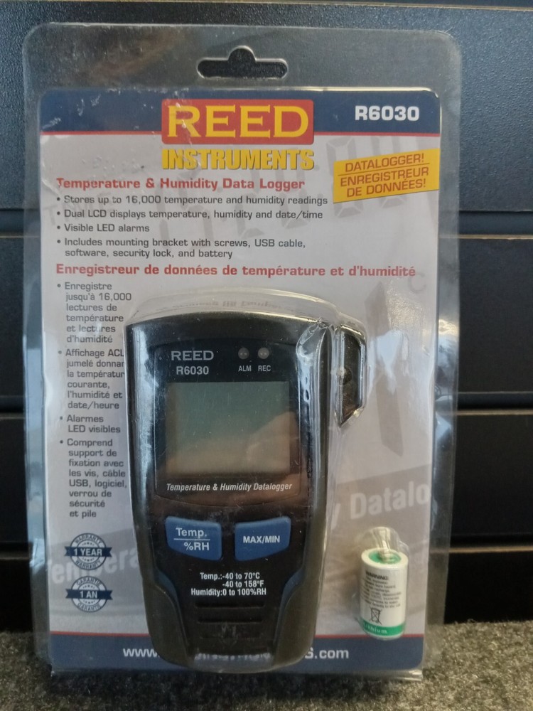 REED Instruments R6030 Temperature/Humidity Data Logger