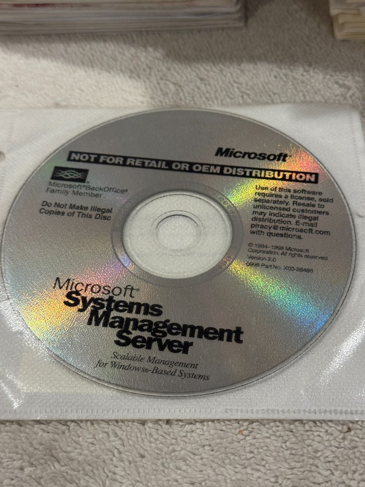 Microsoft Systems Management Server V2.0 - CD KEY INCLUDED!!!