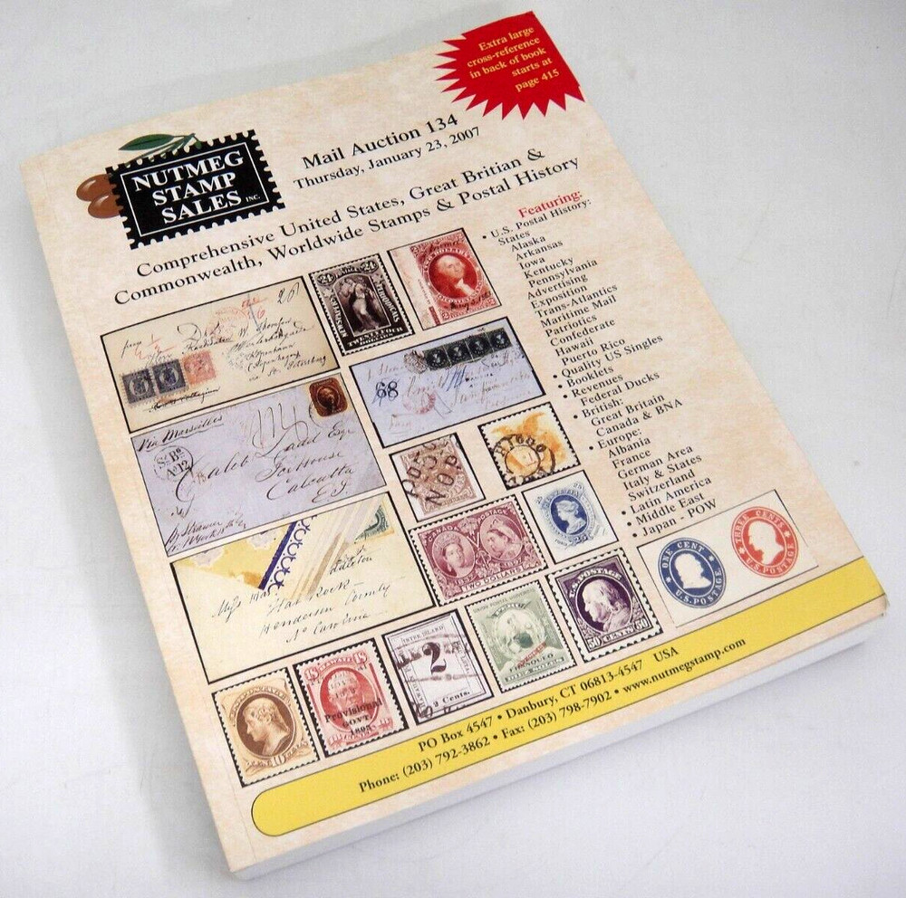 Nutmeg Stamp Auction Catalog 2007 US Worldwide Maritime Confederate Booklets