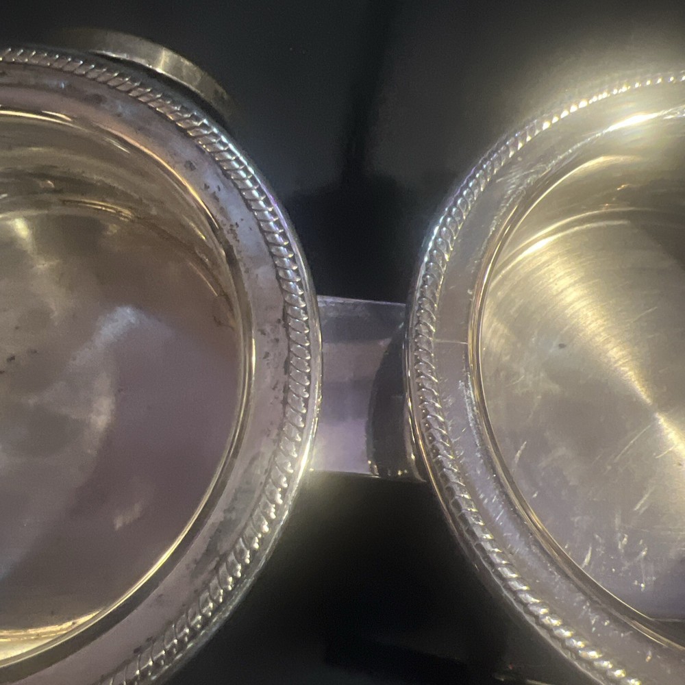 VINTAGE F.B. ROGERS SILVERPLATE "WAGON" Condiment Holder