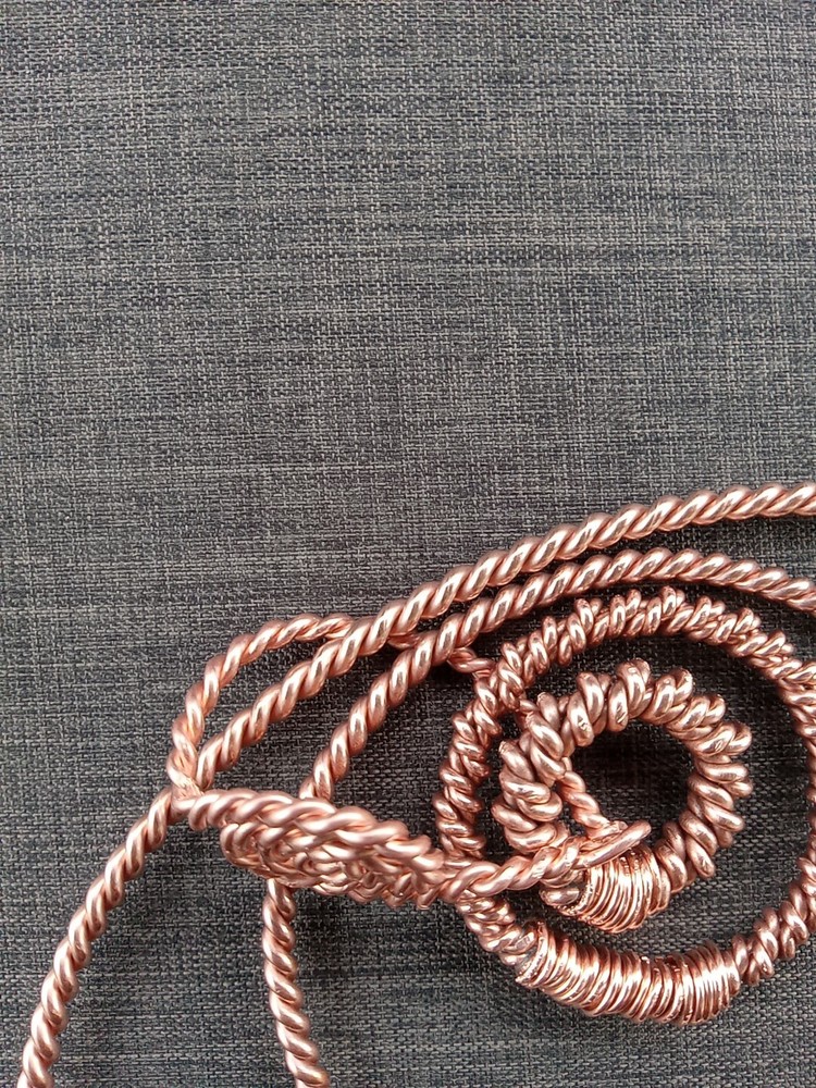 Tensor Ring Set. 5 Piece, 12ga/10ga 100% Copper. Handmade