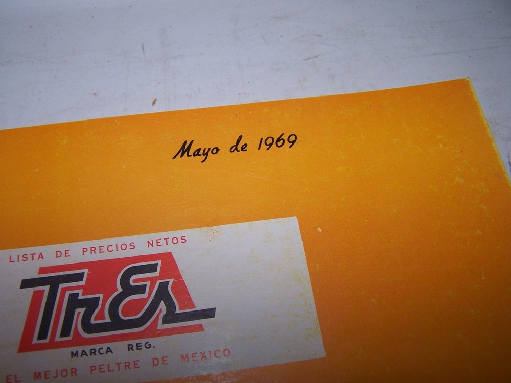1969 TRES Enamel Ware Catalog MEXICO