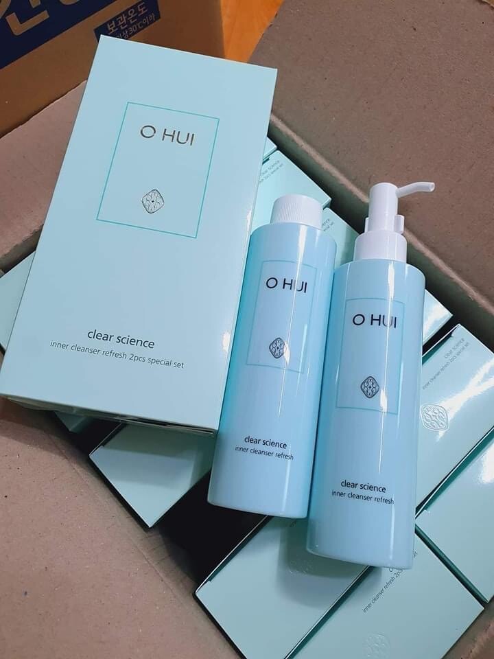 Ohui Clear Science Inner Cleanser Refresh 2pcs 200 ml + 200 ml (refill)