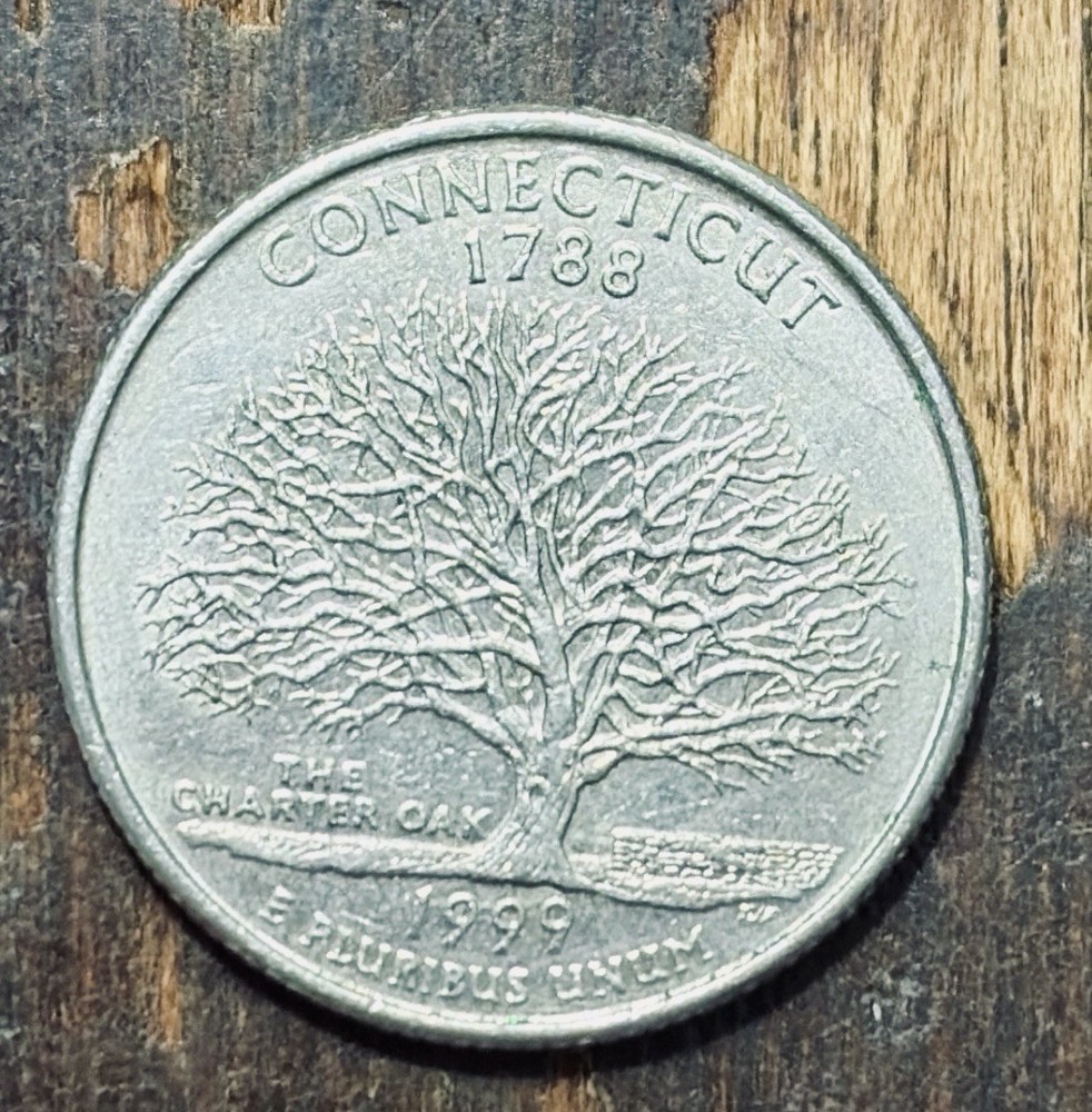 1999 D Connecticut State Quarter Circulated