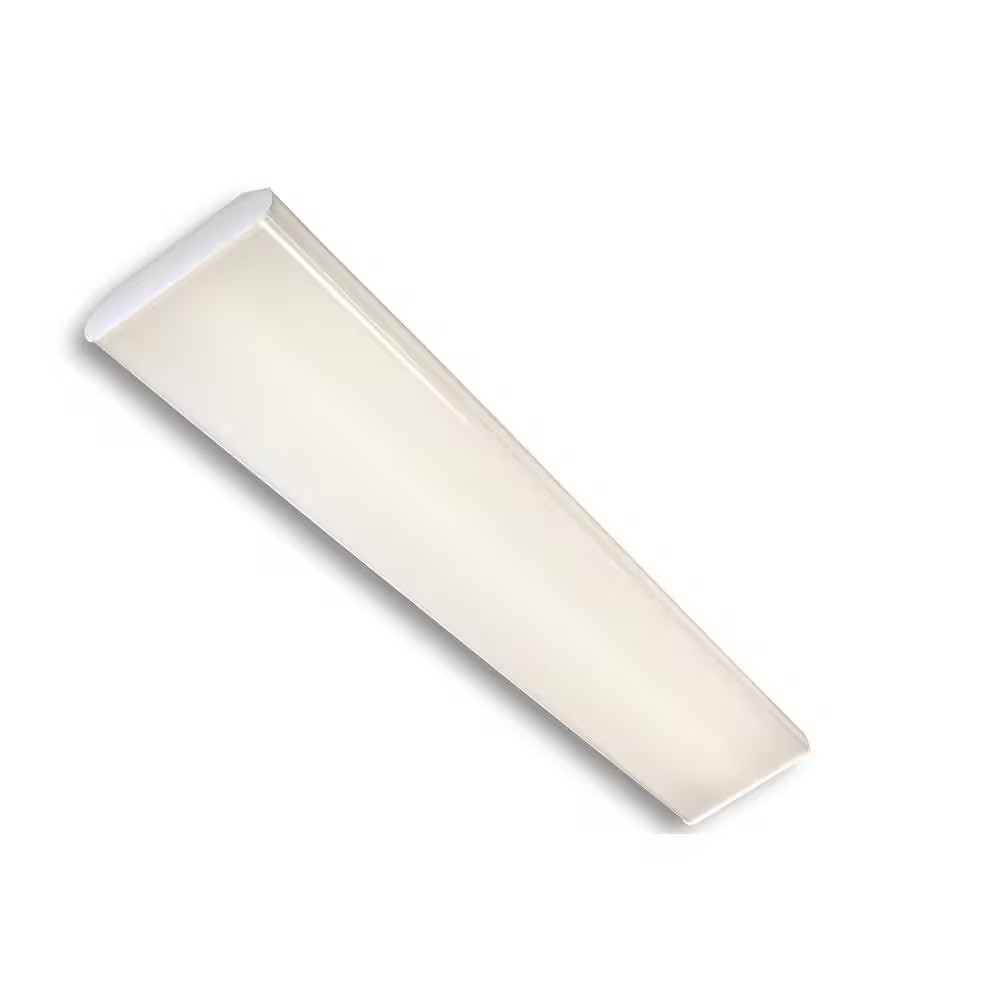 4 Ft. 6293 Lumens 128-Watt Equivalent Integrated LED Dimmable White Diffused Len