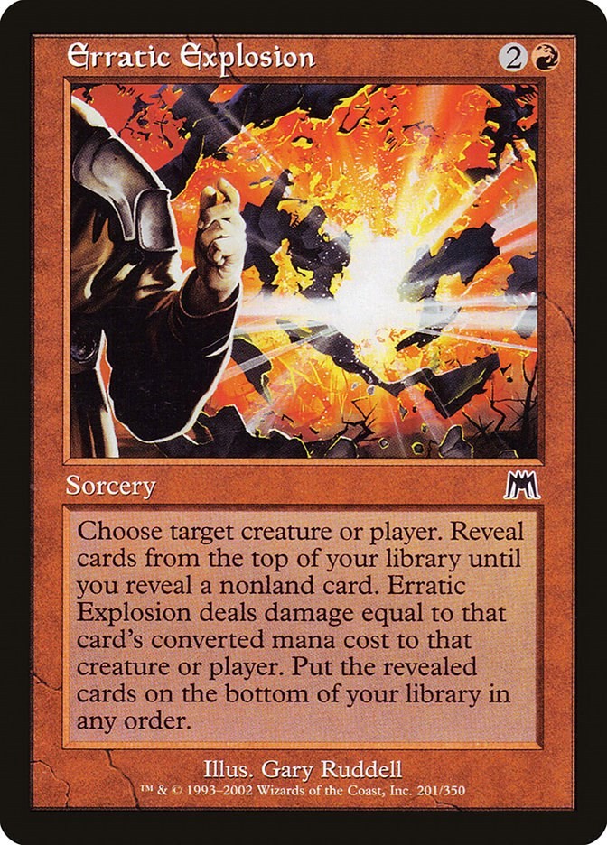 Erratic Explosion Onslaught 201 MTG MP