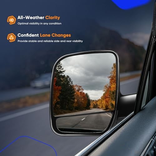 ECCPP Exterior Mirror Folding Manual for Ford E150 E250 E350 E450 E550 Econoline