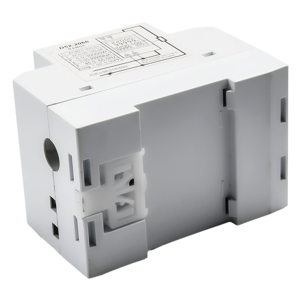 High Precision 100A DIN Rail AC Power Meter With Integrated Current Transformer