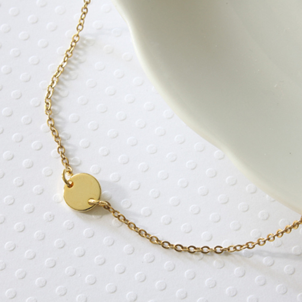 Gold Dot Connector Necklace