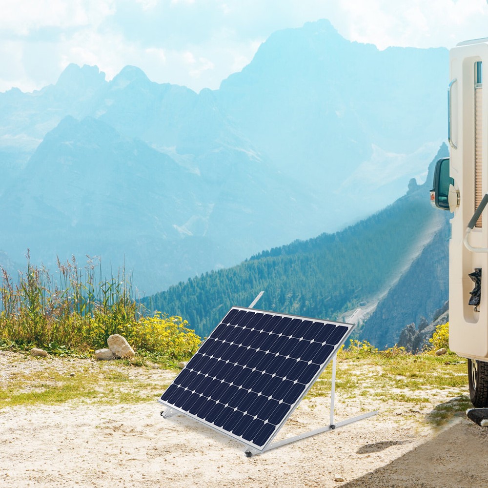 2pcs 45"Adjustable Solar Panel Tilt Mount Brackets RV Flat Surface Mounting Set