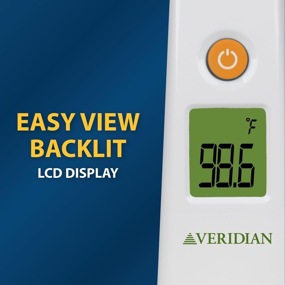 Veridian Temporal Thermometer, Temple Touch Sensor 6 Second