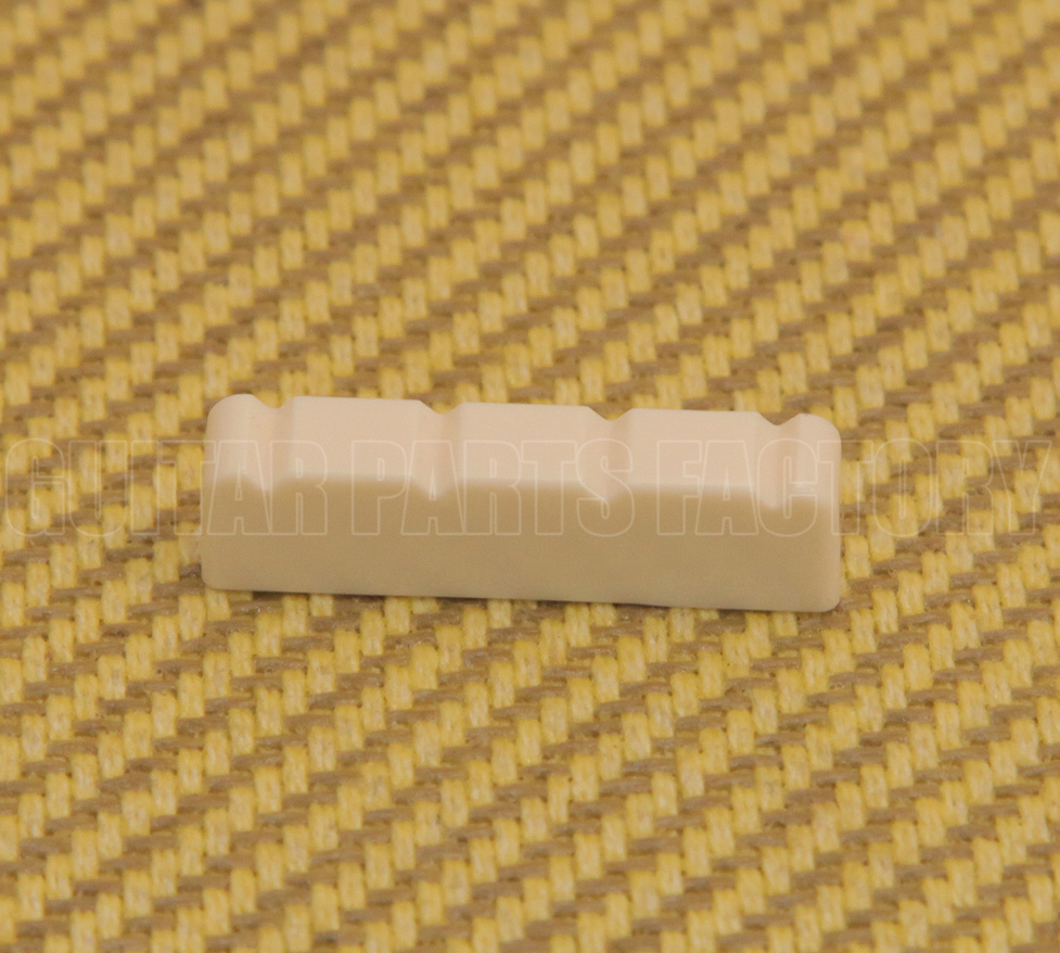 UKE-NUTC Plastic Cream Slotted 4-String Ukulele Uke Nut