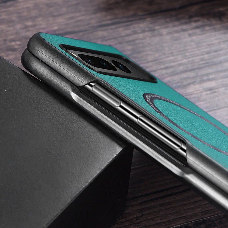 For Google Pixel Fold 5G Magnetic PU Leather Wireless Charging Shockproof Case