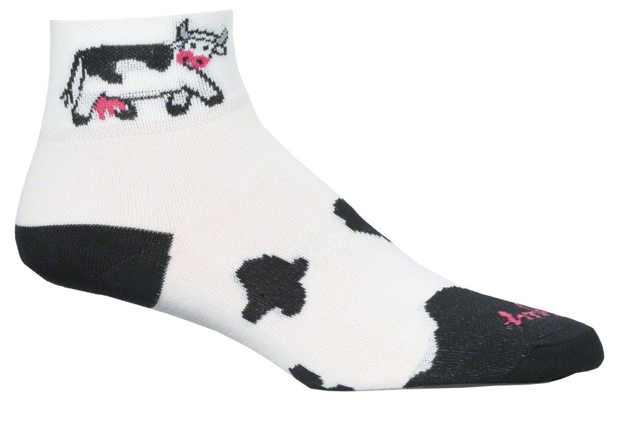 SockGuy Classic Low Socks S/M Cows