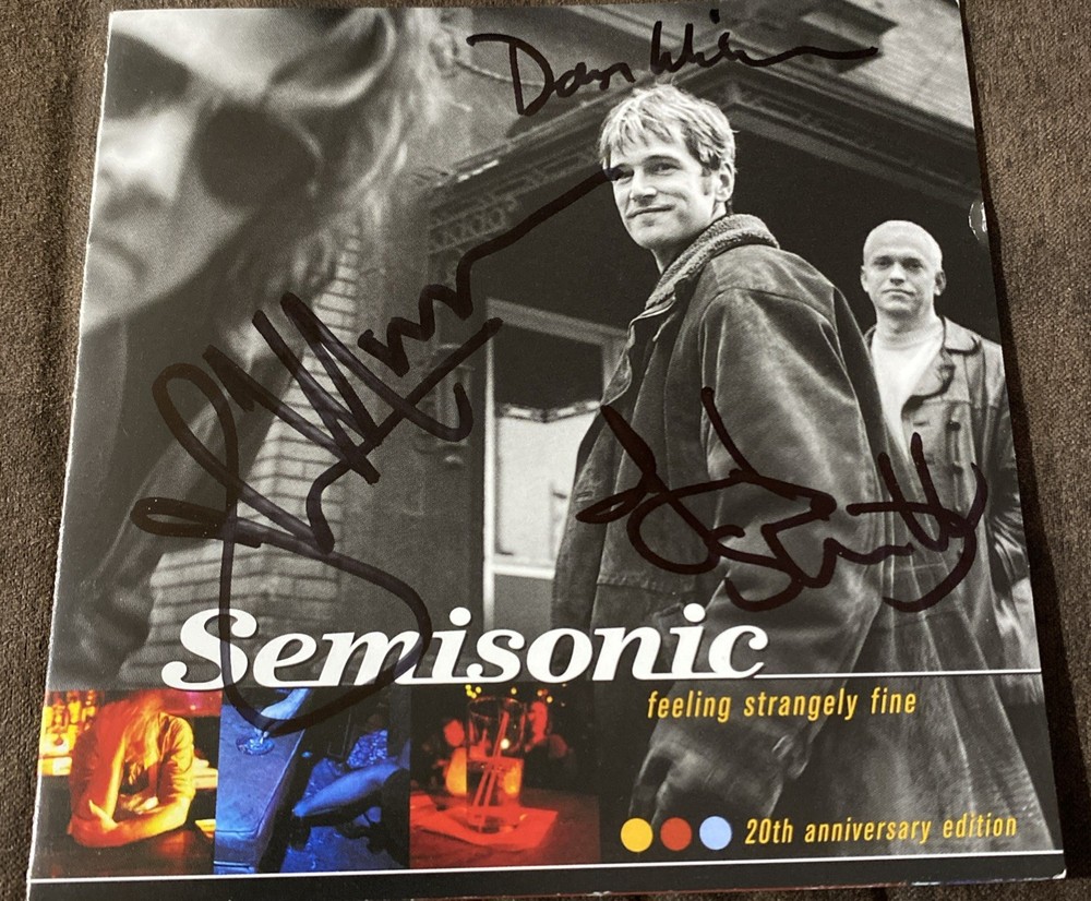 Semisonic Autographed CD Booklet Feeling Strangely Fine Closing Time