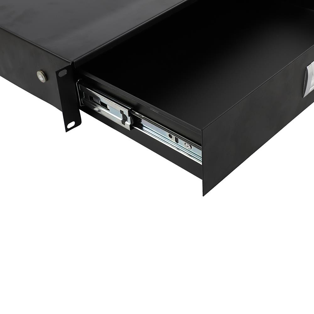 19" Rack Mount 2U Locking Drawer Audio DJ Server Rack Cabinet