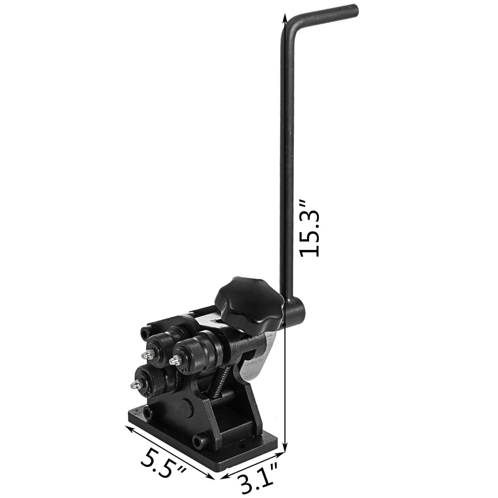 Ring Roller Bender, 3"Ring Size, 1/4in Round Steel &1"x3/16" Flat Steel Capacity