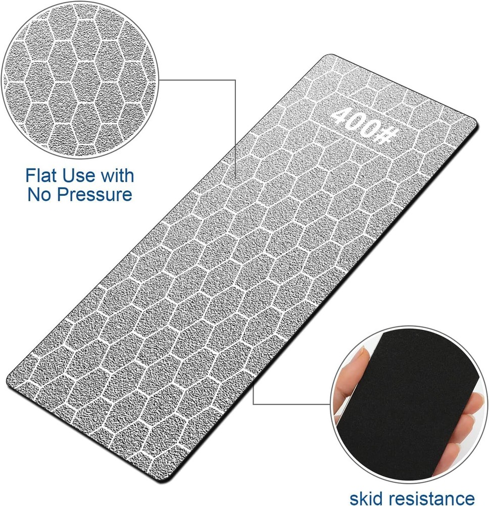 Diamond Sharpening Stone, 5 Pcs Knife Sharpening Stone with Extra Fine/Coarse