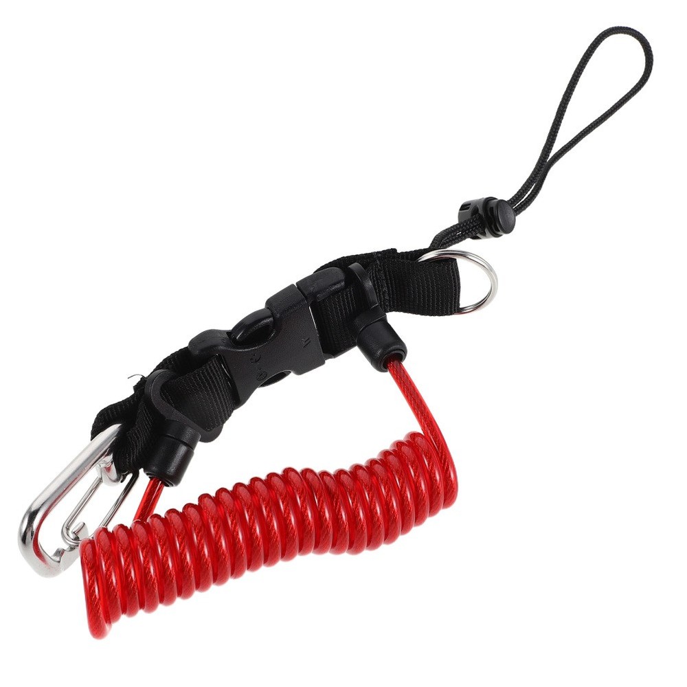 Stainless Steel Safety Cable Camera Rope Strap Float Bungee Lanyard